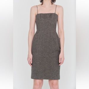 Bottega VENETA wool dress gray in fair condition size 40 fits 4 us